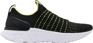 Men’s Nike React Phantom Run Flyknit 2 'Black Sonic Yellow'